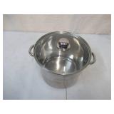 12 Quart double handled Stainless Steel Stock Pot with glass Cover
