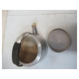 Lot of 2 Aluminum Cook Top/Stove Top Tea Kettles with Lids