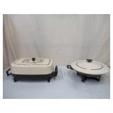 Lot of Vintage Cookers: Presto Griddle and Sears Electric Wok.Works.
