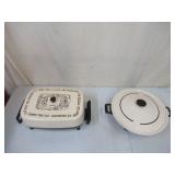 Lot of Vintage Cookers: Presto Griddle and Sears Electric Wok.Works.