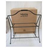 Lot of 2 NEW in Boxes: Southern Living @ Home Serving Dishes.1- 2 Tiered Serving Stand with trays and 1- 3 way Divided Serving Tray on stand.