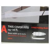 Stormpro Classic Heavy Duty Boat Cover in Box. Fits 14 