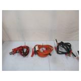 Lot of 3 Jumper Cables for automobile batteries