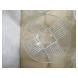 Lot of Vintage Clear Glassware: Bowls, Dishes, Compote with lids, Luncheon Plates and Sugar Bowl