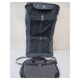 Like New, 2 -piece J. C. Penny Jaquar Luggage Set: 1 Bag and1Garment Hanging Bag