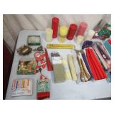 Lot of various Candles and Candle Wax