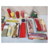 Lot of various Candles and Candle Wax