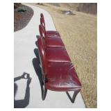 4 Burgundy Parson Dining Room Chairs
