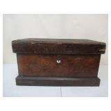 Antique Vintage Wood Trunk