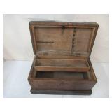 Antique Vintage Wood Trunk