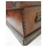 Antique Vintage Wood Trunk