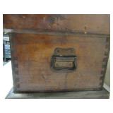 Antique Vintage Wood Trunk