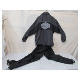Harley Davidson Motorcycle Biker Rain Gear Jacket and Rain Pants. XXL