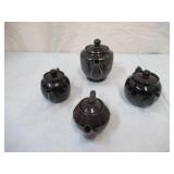 Vintage lot of Brown Tea Pots