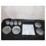Vintage Lot of Various Glass Light Shades and Sconces. Some ceiling mount.