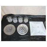 Vintage Lot of Various Glass Light Shades and Sconces. Some ceiling mount.