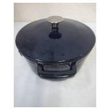 Food Network Stock Pot and Cover. Navy Blue