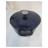 Food Network Stock Pot and Cover. Navy Blue