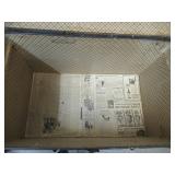 Large Vintage Metal Steamer Trunk