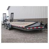 18 x 7 foot bed plus ramps and fron...