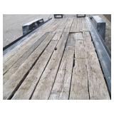 18 x 7 foot bed plus ramps and fron...