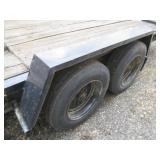 18 x 7 foot bed plus ramps and fron...