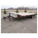 16 x 8.5 foot bed plus ramps traile...