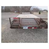16 x 8.5 foot bed plus ramps traile...
