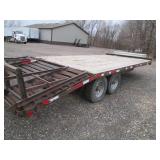 16 x 8.5 foot bed plus ramps traile...