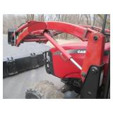 Case DX55 tractor with bucket attac...