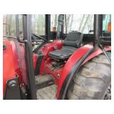 Case DX55 tractor with bucket attac...