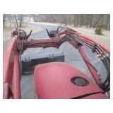 Case DX55 tractor with bucket attac...