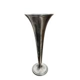 Antique Tiffany & Co. American Aesthetic Style 20-inch Sterling Silver Trumpet Vase (Circa Early 1900s) - 1,358 grams