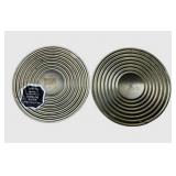 Pair of 3.5" Crown Sterling Silver Weighted Candlestick Holders (394 grams total weight)