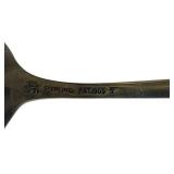 Six Sterling Silver Spoons - 6" Gorham Pat. 1913 Etruscan, 6" Treasure Pat. 1921, 5.75" Madam Jumel by Whiting (136 grams total weight)