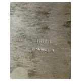 Wonderful 9" Sterling Silver Irish Reproduction Serving Dish with Monogram (540 grams)