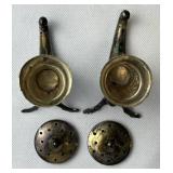 Vintage Theodor Olsens Eftf Norway Sterling Silver Viking Horn Salt and Pepper Shakers (32 grams total weight)