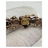 Vintage 14K Gold Rope and Mesh Link Bracelet, 7.75" (11.8 grams)