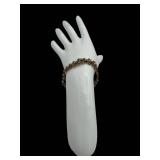 Vintage 14K Gold Rope and Mesh Link Bracelet, 7.75" (11.8 grams)