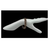 Vintage 14K Gold Rope and Mesh Link Bracelet, 7.75" (11.8 grams)