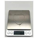 7" Sterling Silver Bracelet (1 gram)