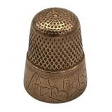 Antique 14K Gold Engraved Thimble (6.3 grams)