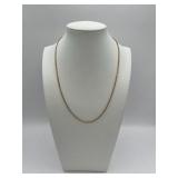 18" 14K (Italy) Gold Necklace (8.1 grams)