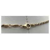 18" 14K (Italy) Gold Necklace (8.1 grams)