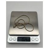 18" 14K (Italy) Gold Necklace (8.1 grams)