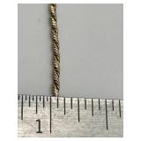 18" 14K (Italy) Gold Necklace (8.1 grams)