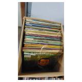Box of Various Records. Rogers Williams, Steve Allen, El Mailine, Plus More