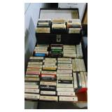 Lot of Various 8 Tracks and Holders. Neil Young, Dolly Parton, Bob Willis, Plus More