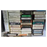 Lot of Various 8 Tracks and Holders. Neil Young, Dolly Parton, Bob Willis, Plus More