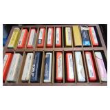 Lot of Various 8 Tracks and Holders. Andy Williams, Beatles, Bee Gees, The Guess Who, Plus More